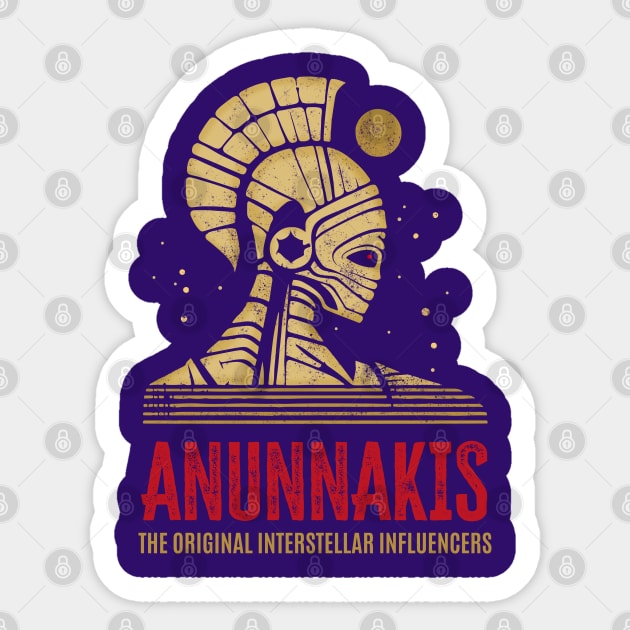 Anunnaki II Sticker by WickedAngel